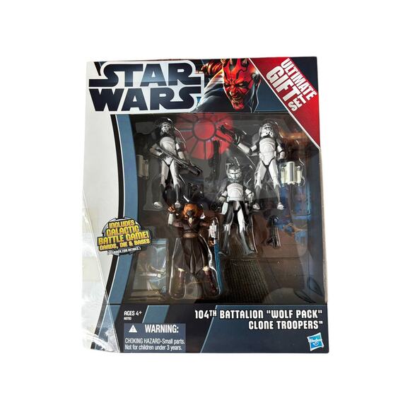 Star Wars CW 104th Battalion Wolf Pack Clone Troopers Ultimate Gift Set MISB